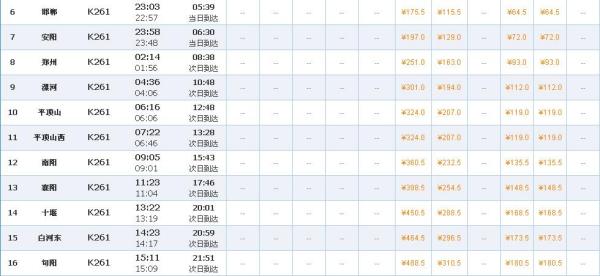 邯郸列车时刻表最新详解